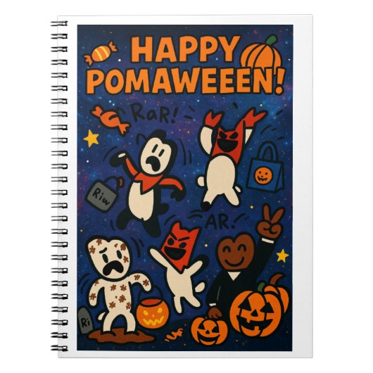 Super Pom Pomaween Notebook Notizblock (Vorderseite)