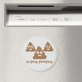 Super Pooper Emoji Magnet (In Situ (Geschirrspüler))