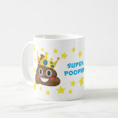 Super Pooper, King Poo Tasse (Vorderseite Links)