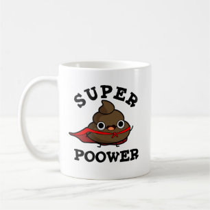 Super Poower Funny Super Hero Kack Pun Kaffeetasse