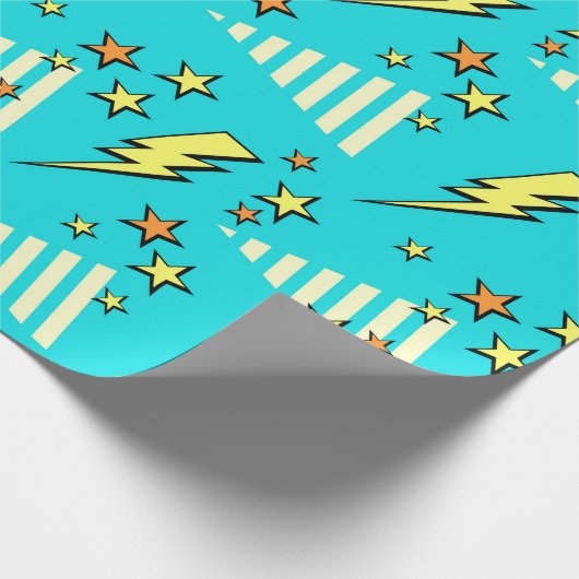 Super Pop Art Geschenkpapier (Ecke)