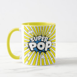 SUPER POP! Comic Book Pop Art Popcorn Pun  Tasse