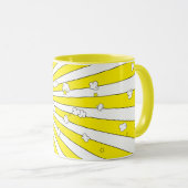 SUPER POP! Comic Book Pop Art Popcorn Pun Tasse (VorderseiteRechts)