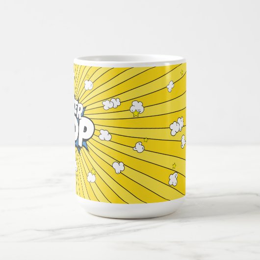 SUPER POP! Comic- Pop-Art-Pun Kaffeetasse (Mittel)