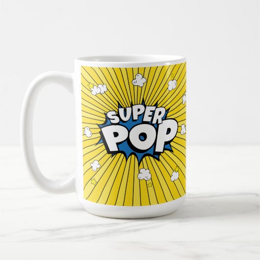 SUPER POP! Comic- Pop-Art-Pun Kaffeetasse (Links)