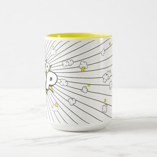 SUPER POP! 'Corniger' Popcorn-Wortwitz Tasse (Zentrum)