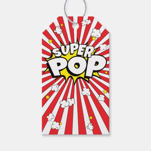 SUPER POP! Funny Corny | Leer Geschenkanhänger (Vorderseite)