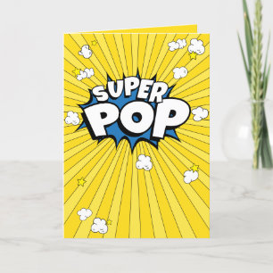 SUPER POP! Gelb, Spaß, Leere Feiertagskarte