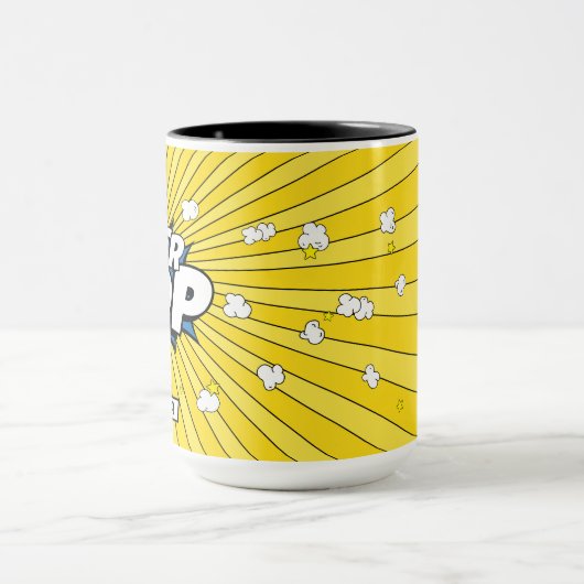 SUPER POP! Popcorn Poppin’ Fun Pun  Tasse (Zentrum)