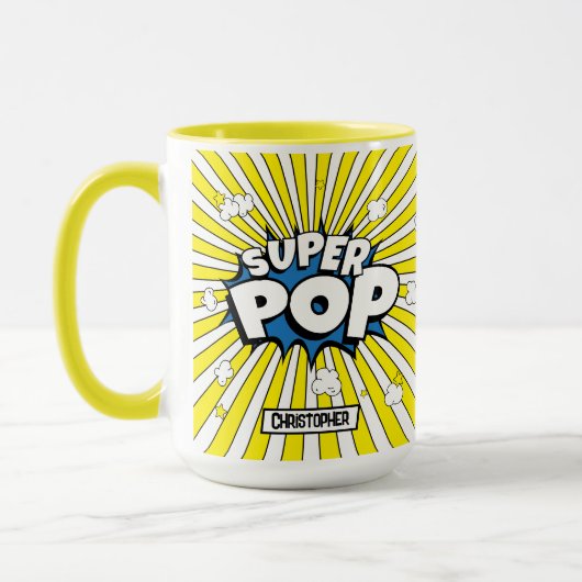 SUPER POP! | Poppin’ Cute Quirky Funny Punny  Tasse (Links)