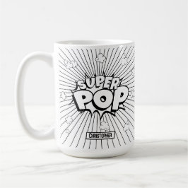SUPER POP! Quirky Fun Comic Book Pop Art D.I.Y Kaffeetasse