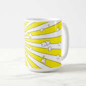 SUPER POP! Quirky Fun Comic Book Pop Art Pun Kaffeetasse (VorderseiteRechts)