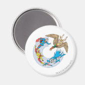 Super Power™ Kollektion 7 Magnet (Vorderseite/Rückseite)