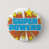 Super Power™ Logo Blau Button (Vorderseite)