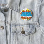 Super Power™ Logo Blau Button (Beispiel)