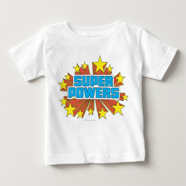 Super Power™ Logo Blue Baby T-shirt (Vorderseite)