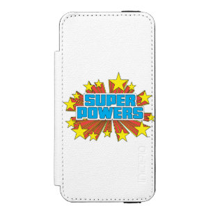 Super Power™ Logo Blue Incipio Watson™ iPhone 5 Geldbörsen Hülle