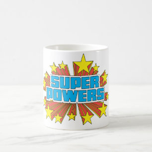 Super Power™ Logo Blue Kaffeetasse