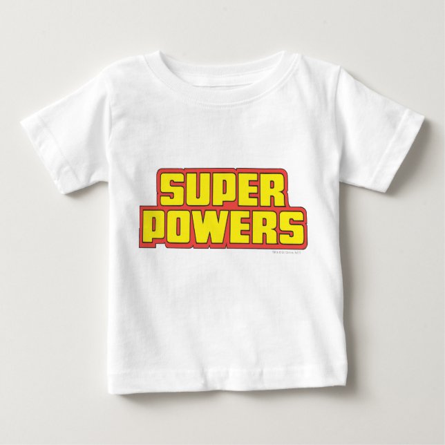 Super Power™ Logo-Gelb Baby T-shirt (Vorderseite)