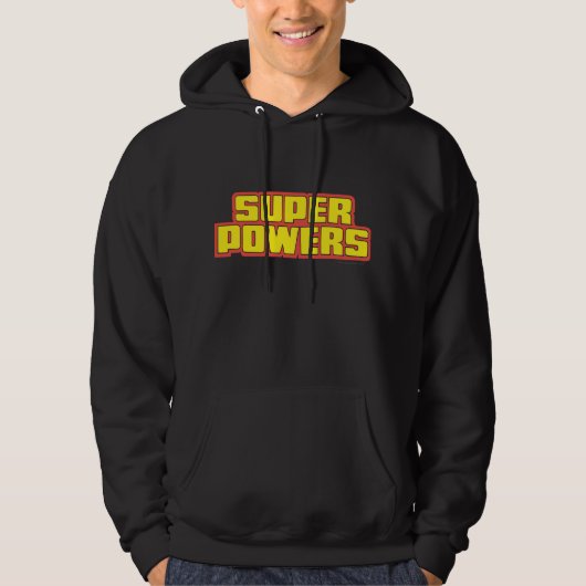 Super Power™ Logo-Gelb Hoodie (Vorderseite)