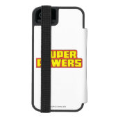 Super Power™ Logo-Gelb Incipio iPhone Geldbeutel-Hülle (Folio Rückseite)