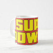 Super Power™ Logo-Gelb Kaffeetasse (Vorderseite Links)