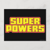 Super Power™ Logo-Gelb Postkarte (Vorderseite)
