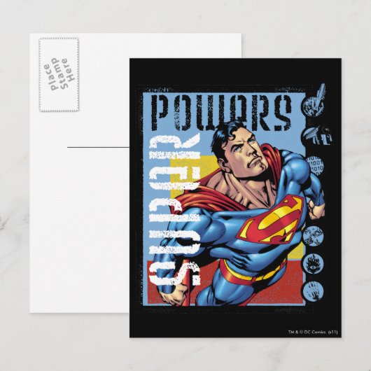 Super Power Postkarte (Vorne/Hinten)