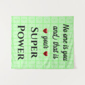 Super Power Wandteppich (Vorderseite (Horizontal))