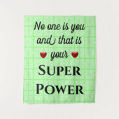 Super Power Wandteppich (Vorderseite)