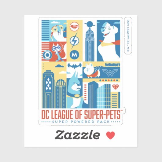 Super Powered Pack Art Deco Metropolis Aufkleber (Blatt)