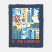 Super Powered Pack Art Deco Metropolis Fleecedecke (Vorderseite)