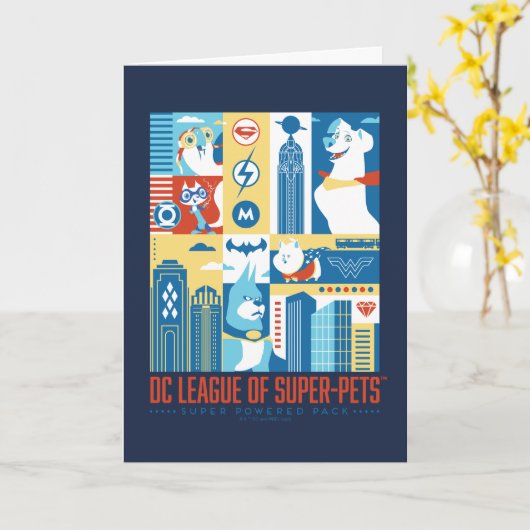 Super Powered Pack Art Deco Metropolis Karte (Gelbe Blume)