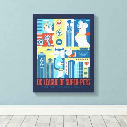Super Powered Pack Art Deco Metropolis Leinwanddruck (Insitu (Holzboden))