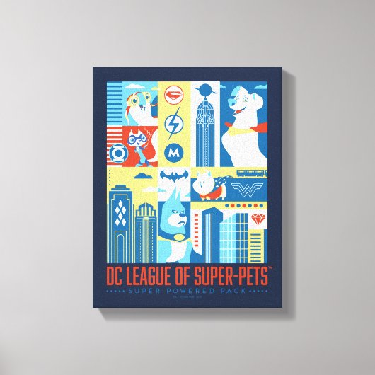 Super Powered Pack Art Deco Metropolis Leinwanddruck (Vorderseite)