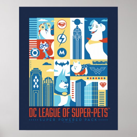 Super Powered Pack Art Deco Metropolis Poster (Vorne)