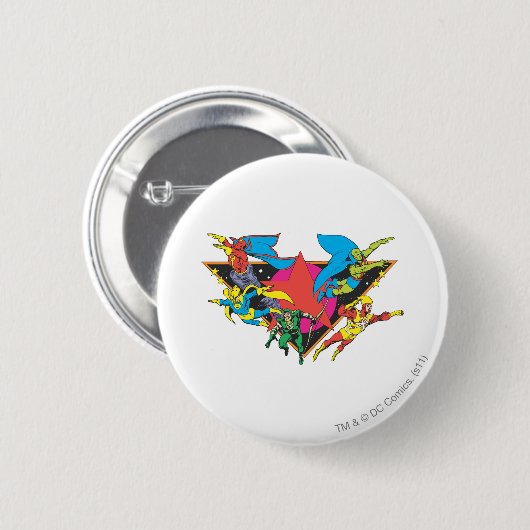 Super Powers™ Collection 16 Button (Vorne & Hinten)