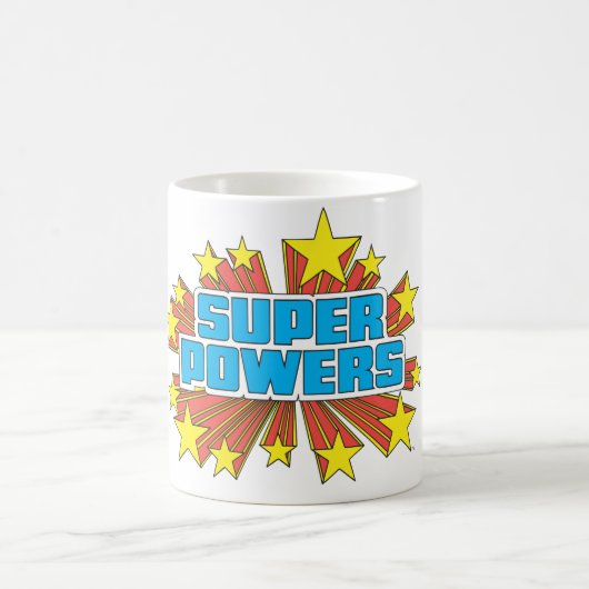Super Powers™ Logo Blau Kaffeetasse (Mittel)