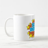 Super Powers™ Logo Blau Kaffeetasse (Links)