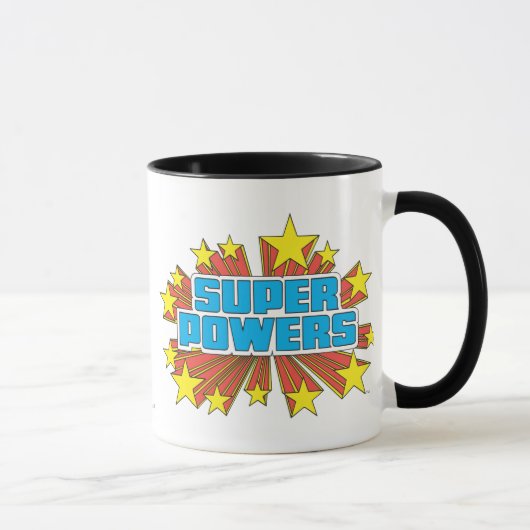 Super Powers™ Logo Blau Tasse (Rechts)