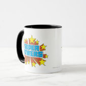 Super Powers™ Logo Blau Tasse (Vorderseite Links)