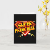Super Principal Back To School Educational Superhe Karte (Gelbe Blume)