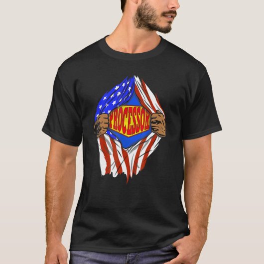 Super Processor Hero Job T-Shirt (Vorderseite)