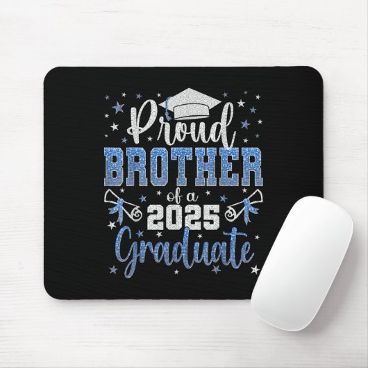 Super Proud Bruder von 2025 Graduate Abschluss Fa. Mousepad (Mit Mouse)