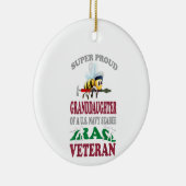 Super Proud Grandtochter einer US-Marine Keramik Ornament (Rechts)