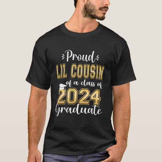 Super Proud Little Cousin Of 2024 Graduate Awesome T-Shirt (Vorderseite)