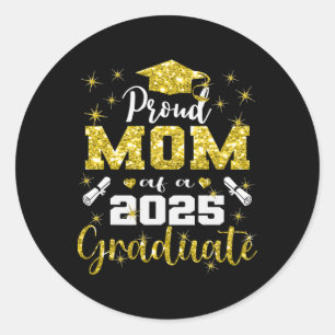 Super Proud Mama von 2025 Hochschulabsolventen Sen Runder Aufkleber