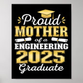 Super Proud Mutter von 2025 Engineering Graduate F Poster (Vorne)