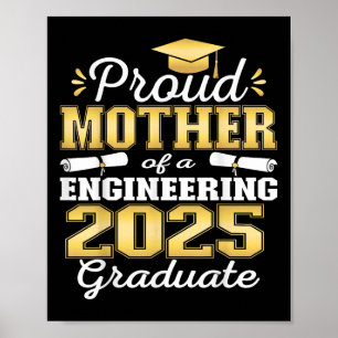 Super Proud Mutter von 2025 Engineering Graduate F Poster