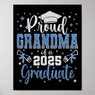 Super Proud Oma von 2025 Graduate Abschluss Fa. Poster